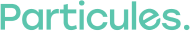 Logo vert de l'agence Particules